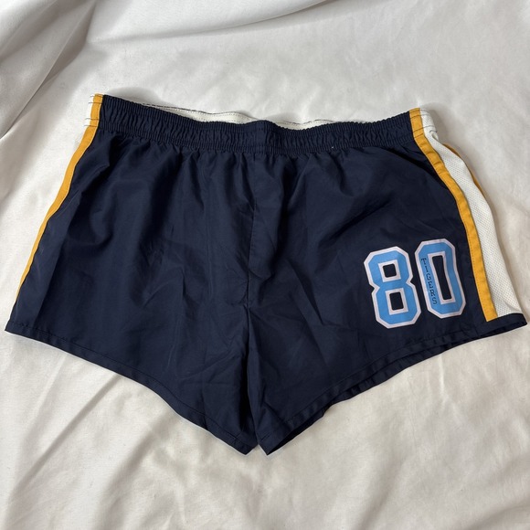 Victoria's Secret PINK Womens XS Athletic Running Jogging Gym Shorts Blue Yellow - Picture 4 of 11